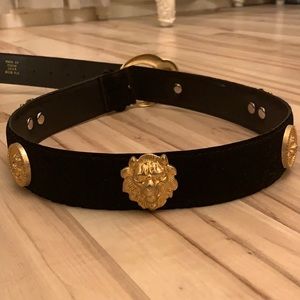 Vintage Suede Buckle Belt